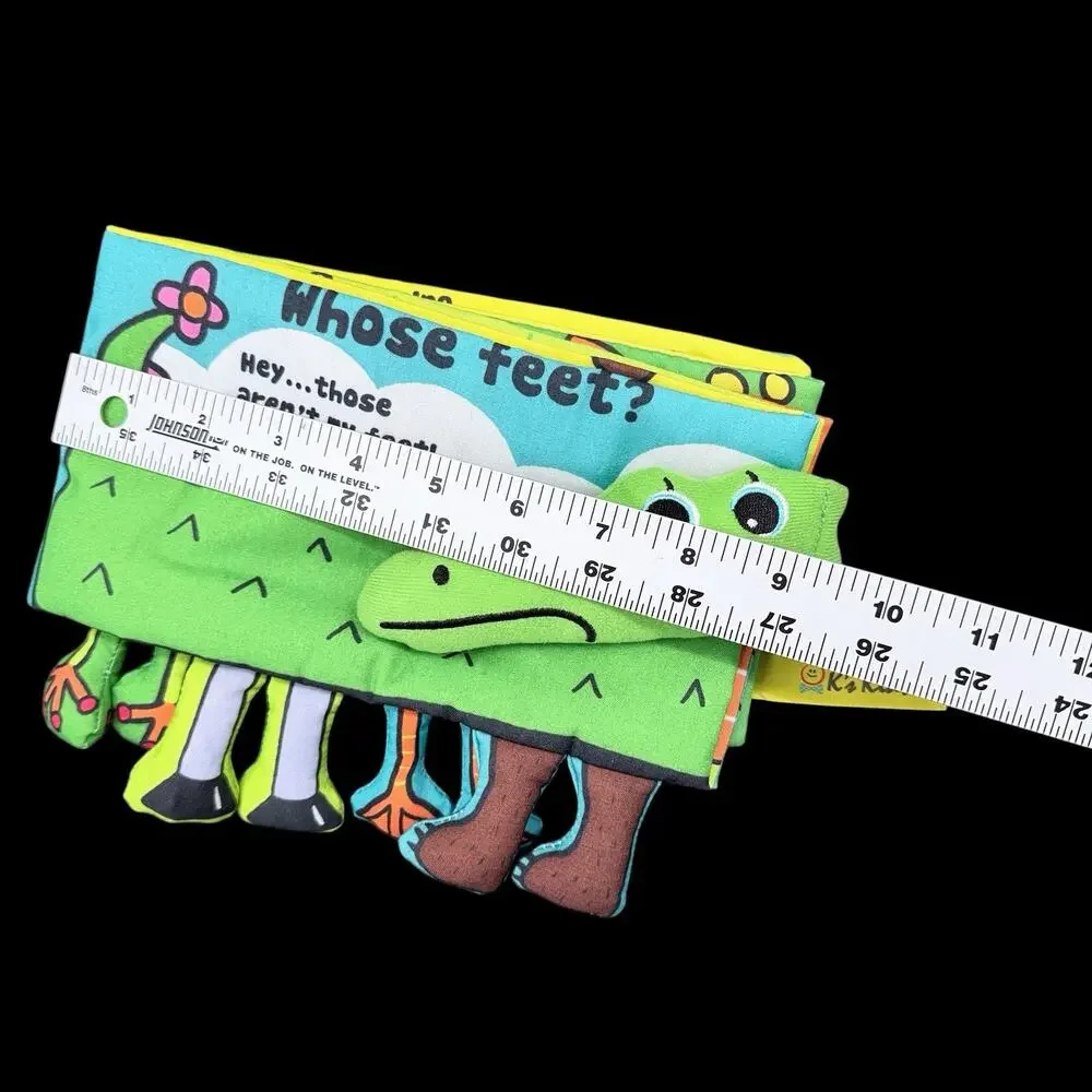 Melissa&Doug Whose Feet? Soft Baby Activity Cloth Book Crocodile #9203 K’s Kids